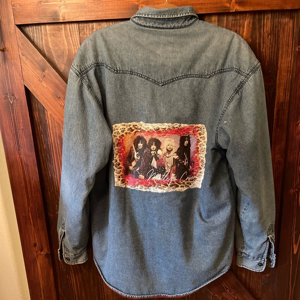 Motley Crue Oversized Vintage Roper Fleece Lined Jack… Gem